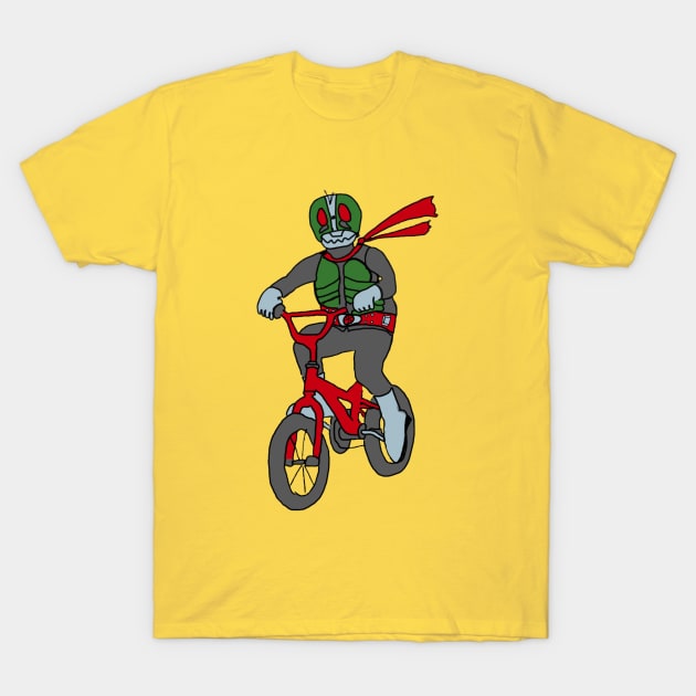 Bicycle Kamen T-Shirt by Sentai_ebooks